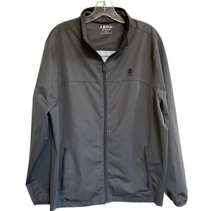 Izod Full Zip Golf Jacket‎ Performance Gray Men's Size Large New